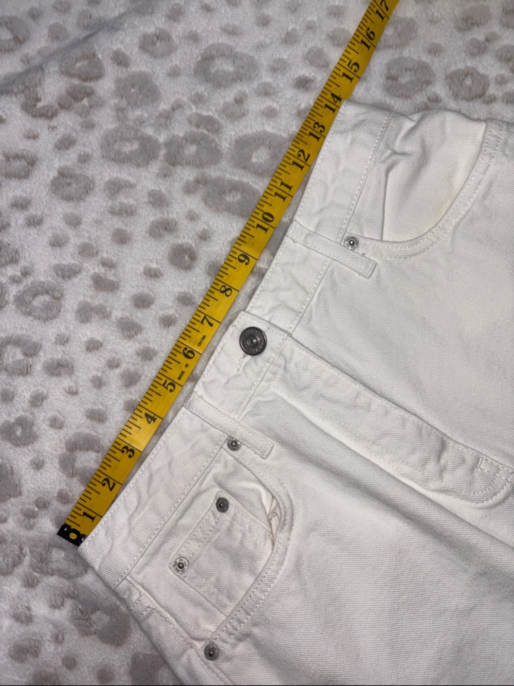 Urban Outfitters White Denim Midi Skirt with Front Slit - Picture 3 of 8